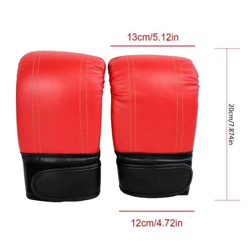1 Pair Adults Women Men Boxing Gloves Sports Protection Mitts Boxing Sanda Gloves Unisex Boxing Training Exercise Leather Gloves