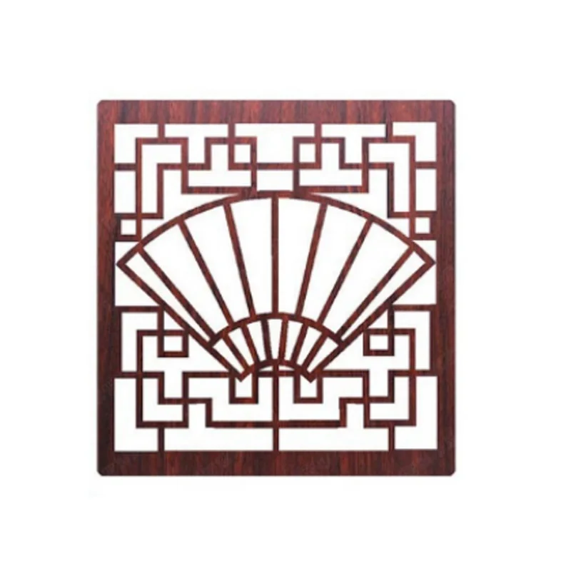 Hanging wooden screen for living room wall partition home decoration 29x29cm 6 pcs/lot room divider screen