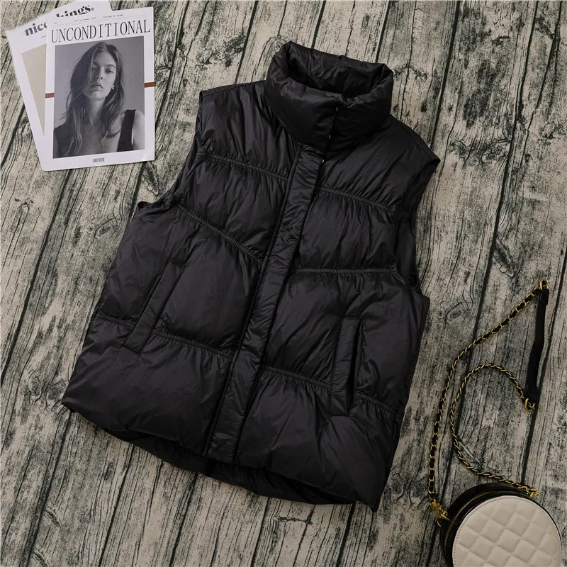 Parkas SEDUTMO Winter Oversize Duck Down Jacket Women Quilted Short Warm Basic Vest Ultra Light Thin Casual Waistcoat ED1853 long puffer coat womens