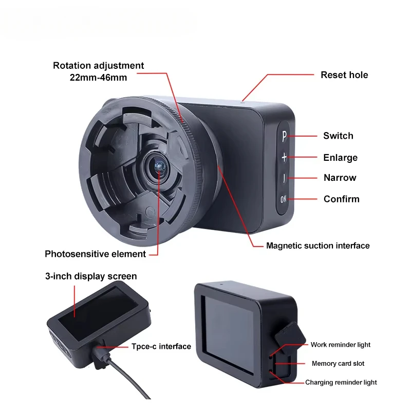 4K Telescope Eyepiece Camera for Astronomy 3 Inch Color Display Electronic Eyepi
