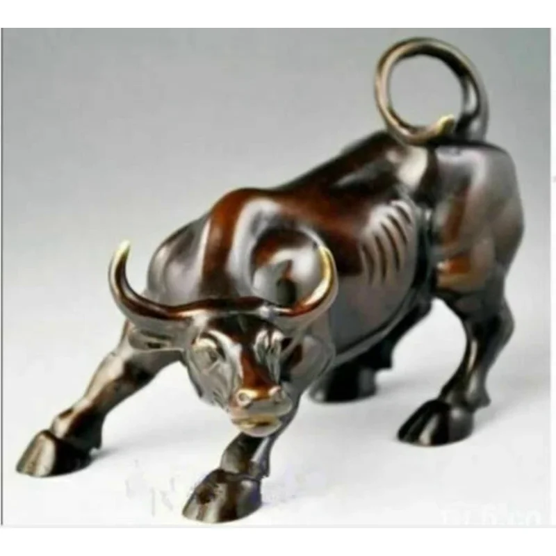 

Big Wall Street Bronze Fierce Bull OX Statue