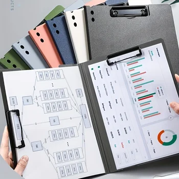 1 cartella portadocumenti A4, organizer per documenti, cartella con copertina, cartella per documenti per affari e scuola, articoli di cancelleria e forniture per ufficio