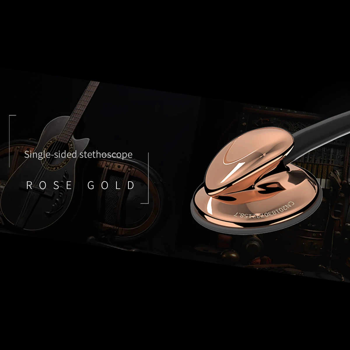 Carent Gold Medical Stethoscopes Universal Professional Cardiology Stethoscopes Dual Fetal Heart Medical Equipment Health Care dual head stethoscope medical stethoscope