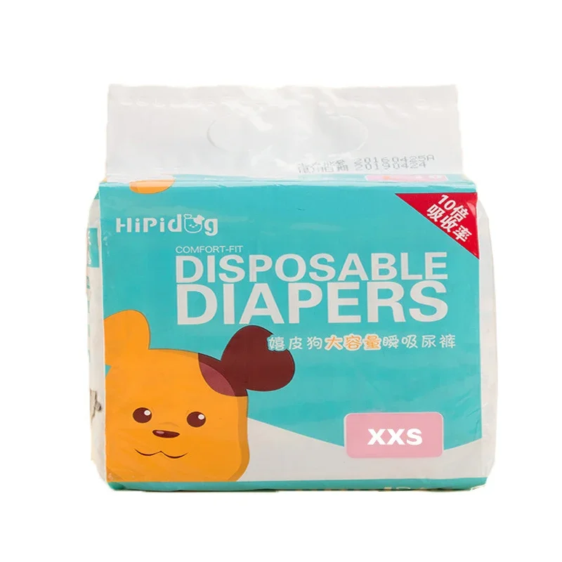 Pet Diapers Dog Diapers Dog Nappies 10PCS/pack Super Absorption Physiological Pants Dog Diapers Dogs Pet Female Dog Cat Disposable Leakproof Nappies Puppy