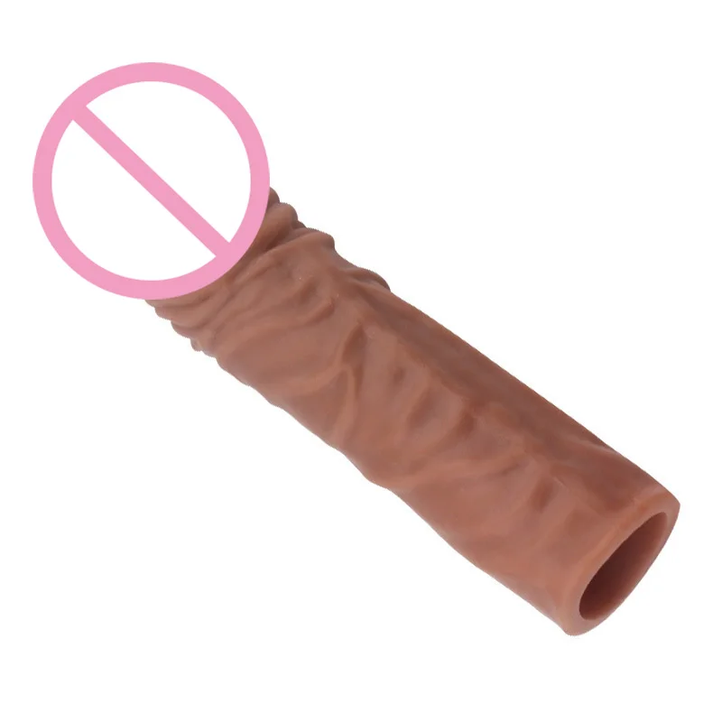 Silicone penis ring penis ring silicone penis rings Silicone Cock Ring Soft Realistic Penis Sleeve Extender Condom Penis Ring Delayed Ejaculation Dick Cover Case Cock Header