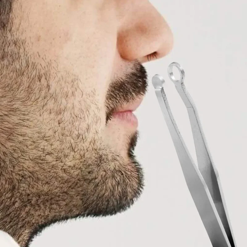 

Зажим для волос в носу из нержавеющей стали с круглой головкой, кольцом, триммером для волос в носу, венчиками, щипцами для бровей, носа