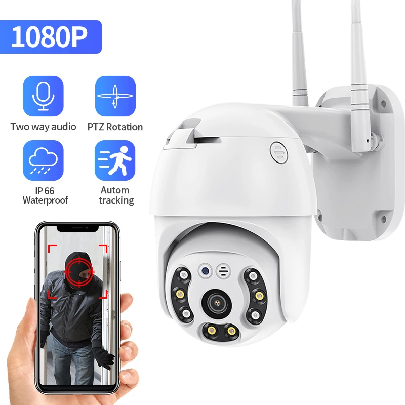 

INQMEGA 2MP 1080P Wifi Survalance Camera Outdoor Wireless Security Camera IP CCTV Webcam Two Way Audio Night Vision Waterproof