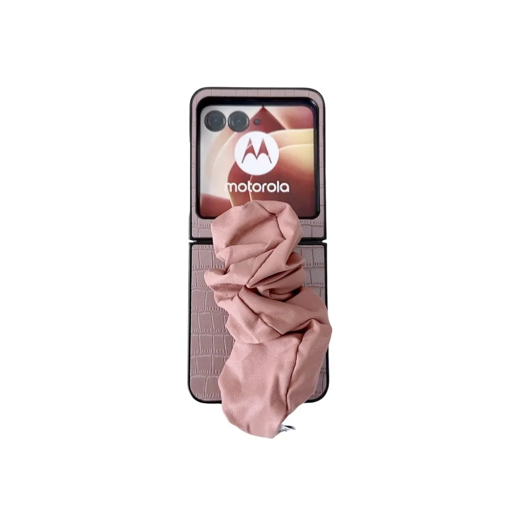 Luxury Faux Leather Folding Shockproof Case with Strap - Premium Protection Hard Back Cover