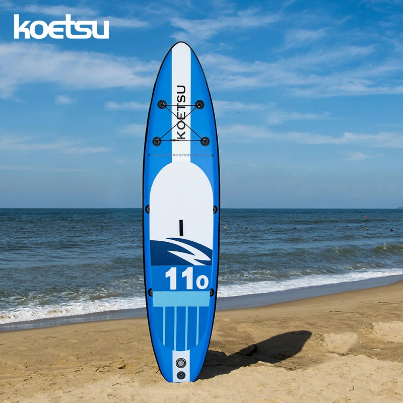 KOETSU Blue Inflatable Stand Up Paddle Board Accessories Set With Fin,Aluminum Alloy Paddle,Backpack,Pump,AdjustableFoot Rope рюкзак maibenben backpack b500 blue 6970674982206