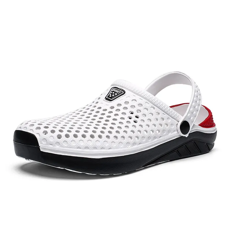 Fashion Sport Beach Sandals Mens Anti Slip Thick Sole Slide Slippers Lightweight Summer Flip Flops Garden Water Shoes Water Sports Shoes