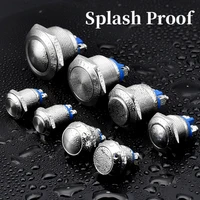 12mm 16mm 19mm 22mm Panel Hole Metal Push Button Switch Power Flat/High/Ball Head Momentary/Locking Screw Pin NO/NC Car Doorbell - Image 6