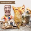 Custom Ugly Pillow for Friend or Pet, Funny Custom Dog Weird Pillow Case，Turn Cat Into Pillow，Custom 3d Animal Shape Pillows 1
