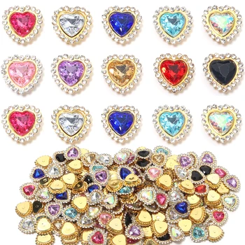 Heart Rhinestone Sew Beads 1