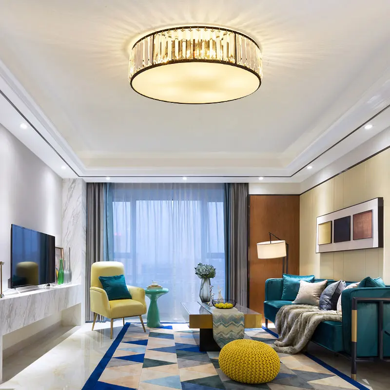 Modern Wood LED Ceiling Light Fixture Simple Log Flush Mount Circle Ceiling Lamp - View #5
