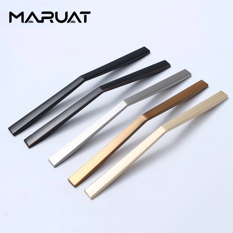 Liga de Zinco Curvo Wardrobe Handle Maçaneta do Armário Móveis Hardware Cabeceira Gaveta do Armário