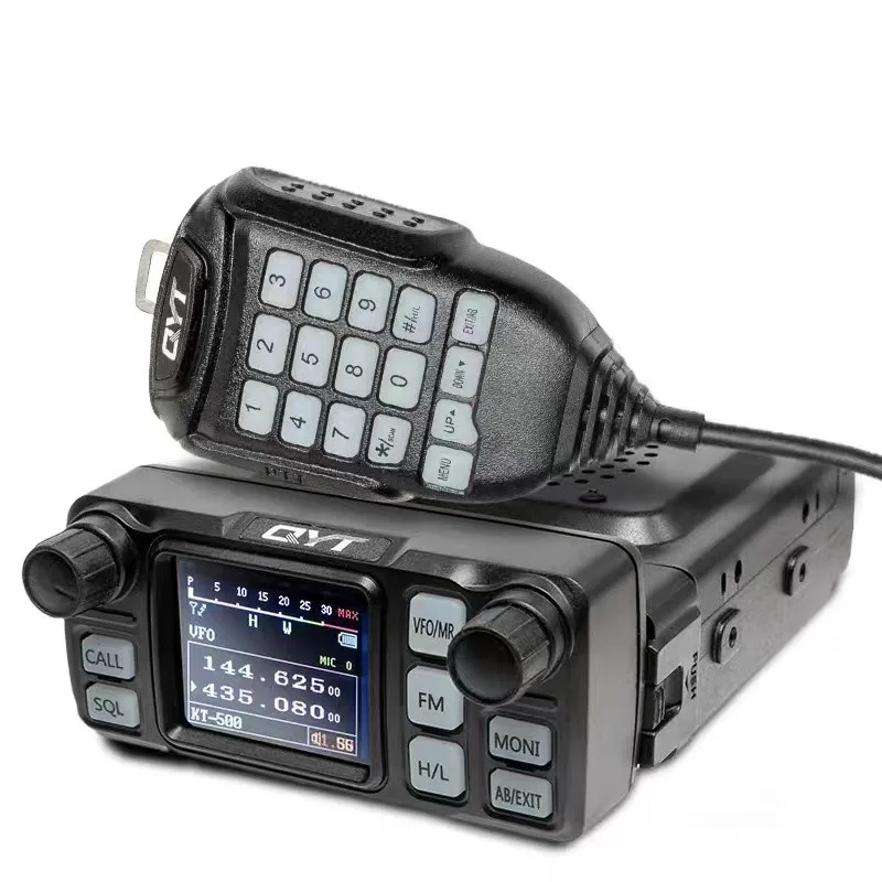 QYT KT-5000  VHF UHF Dual Band Car Vehicle Transceiver Mini Mobile Ham Radio  Car Radio Station Radio with Separable Panel