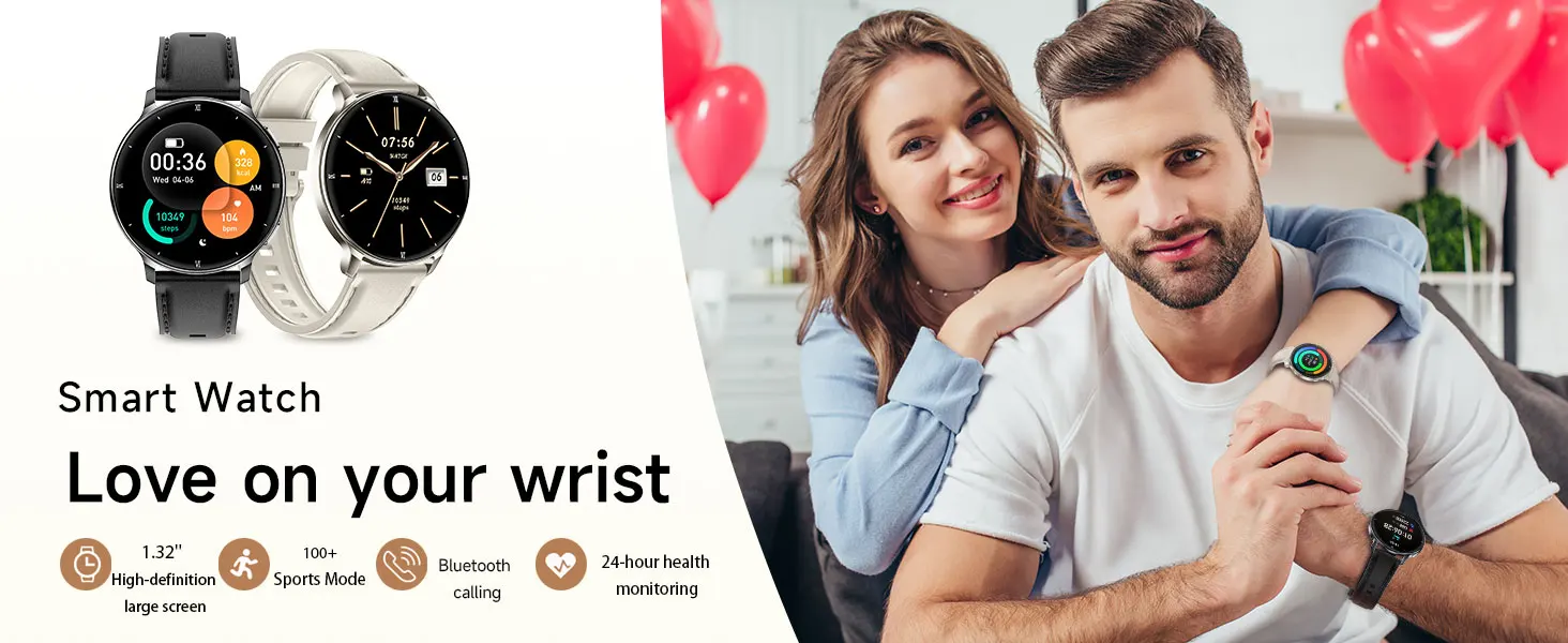 2026 Neue Ultradünne Langlebige Damen-Smartwatch 1,32" Amoled-Bildschirm Sport Gesundheit Fitness LED-Taschenlampe Bluetooth-Anruf Smartwatch – Detail 4