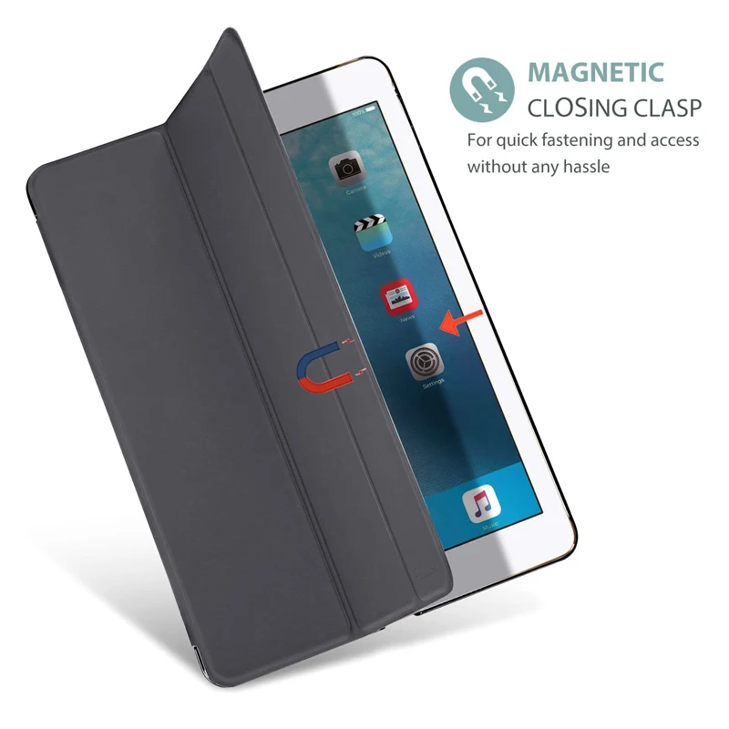 Fit 2023 2023 Ipad 9.7 5ª 6ª Geração Capa Fina e Leve com Suporte Protetor Traseiro Fosco Translúcido para Apple Ipad Air Pro 9.7 Mini Mini Mini Mini Mini 7.9 Mini 8.3 Polegadas Despertar Hibernar Case - Imagem 5