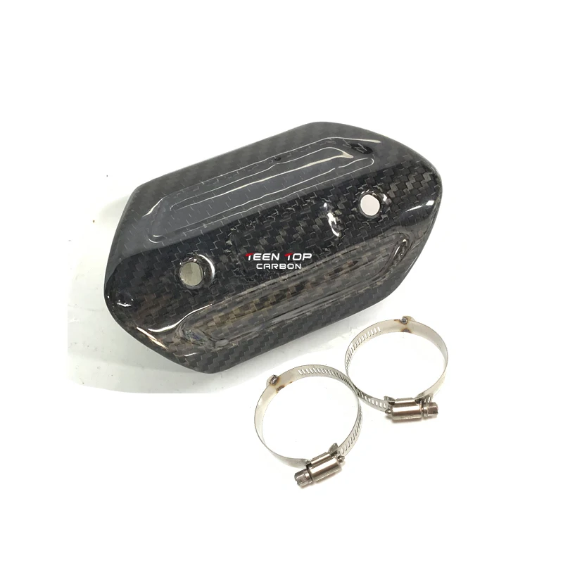Free Shipping Motorcycle Exhaust Pipe Carbon Fiber Protector Heat Shield Cover Guard Anti-scalding Cover Z900 TMAX530 XMAX300