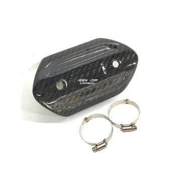 Free Shipping Motorcycle Exhaust Pipe Carbon Fiber Protector Heat Shield Cover Guard Anti-scalding Cover Z900 TMAX530 XMAX300