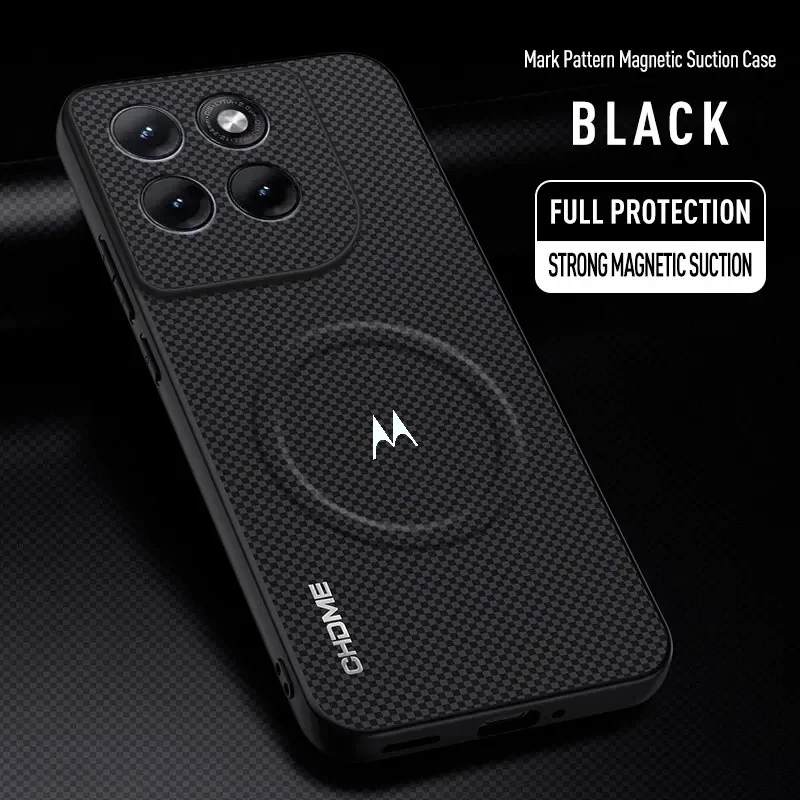 Mark Pattern Leather Magnetic Wireless Charging Case Cover