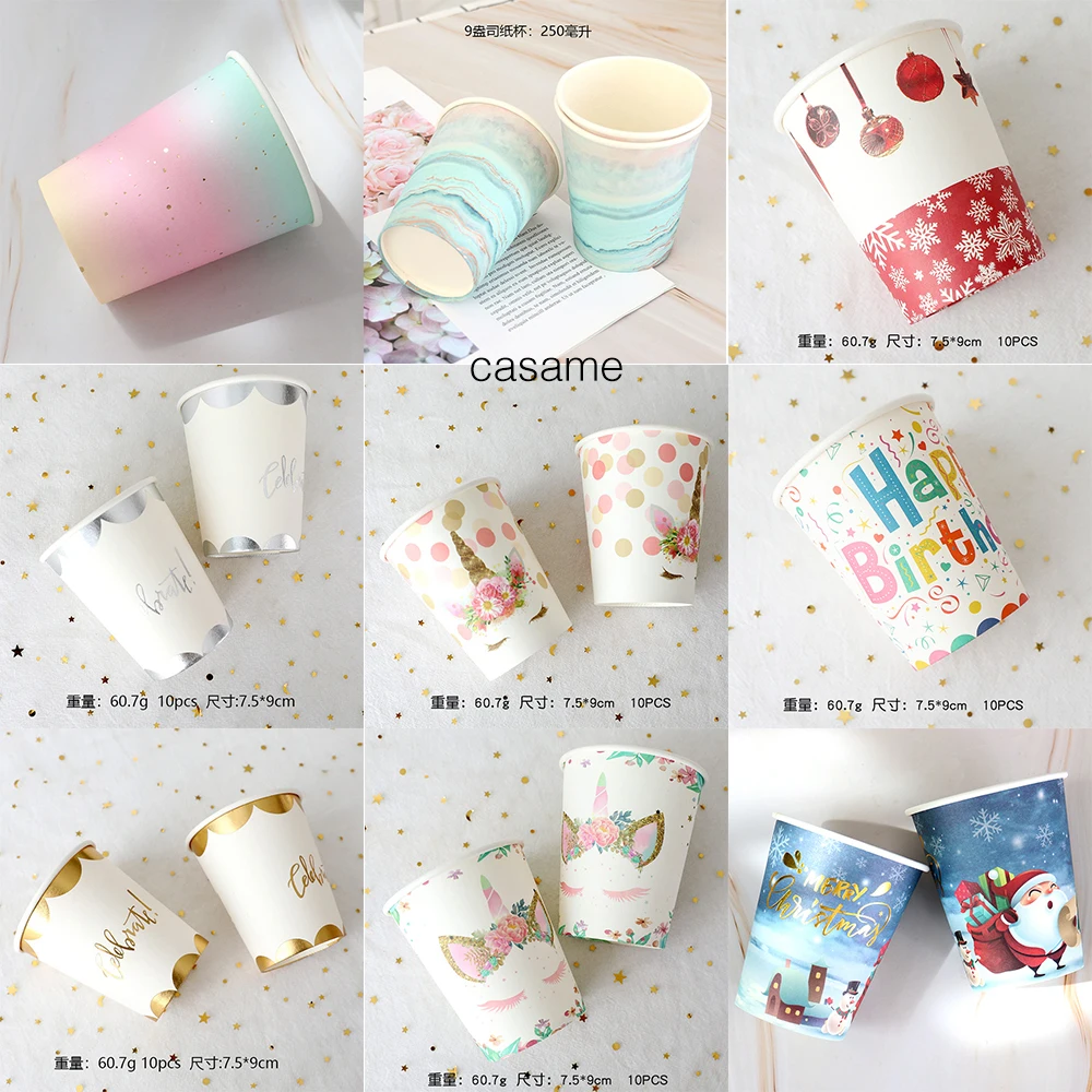 Description Picture 5 of itemRose Gold Party Disposable Tableware Set Paper Plate Cup Kids Adult Birthday Wedding Bachelorette Party Decoration Baby Shower