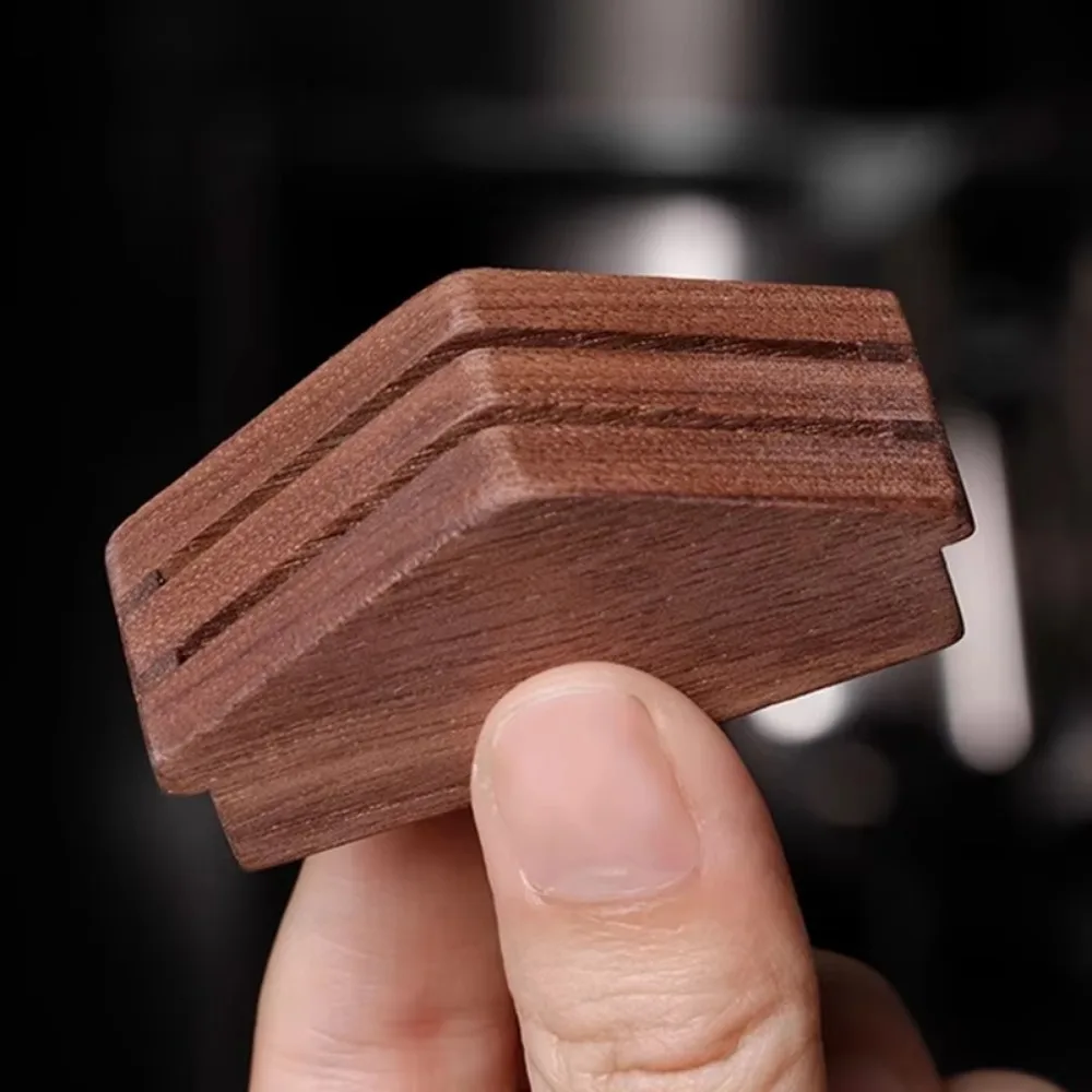 1PC Coffee Filter Screen Holder, Mesh Screen, Barista Coffee Making Puck Screen for Espresso Machine Holder, Walnut Reusable