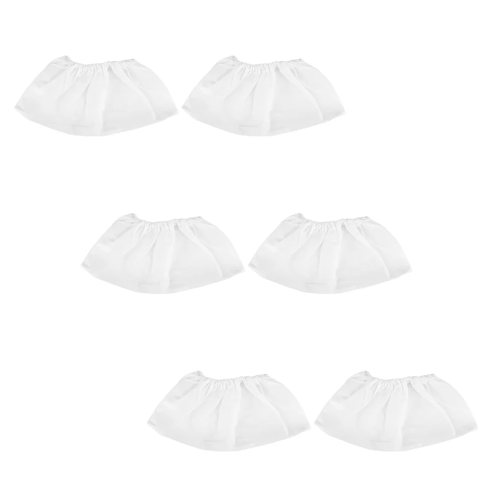네일 액세서리 진공 청소기 가방, 먼지 수집기 파우치, 부직포 액세서리 컨테이너, 흰색, 6 개