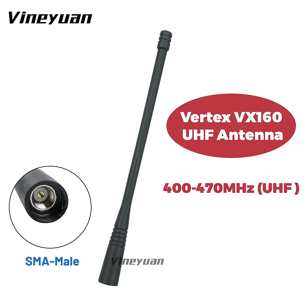 

NEW UHF 400-470Mhz SMA-Male Antenna for Vertex Standard VX150 VX151 VX152 VX160 VX168 VX180 VX210 VX400 Two Way Portable Radio