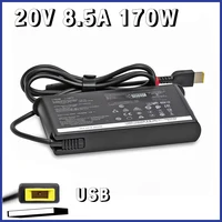 Chargeur adaptateur d'alimentation USB pour ordinateur portable, 170W, 20V, 8,5 a, pour Lenovo Thinkpad P1 P50 P51 P52 P53 P70 P73 W540 W541 T540P Yoga 15 45N0487 1