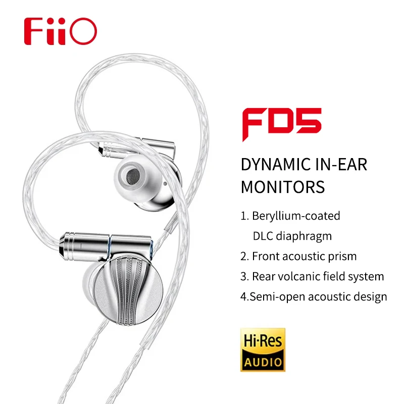 Fiio fd5-ダイナミック交換可能なサウンドチューブを備えた高