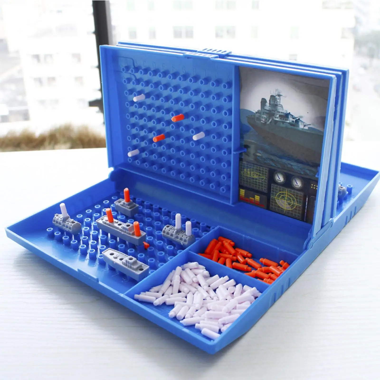 Sea Fight Game Supplies Early Learning Educational Toy 2 Player Strategy Board Game for Travel Children Family Boys Girls