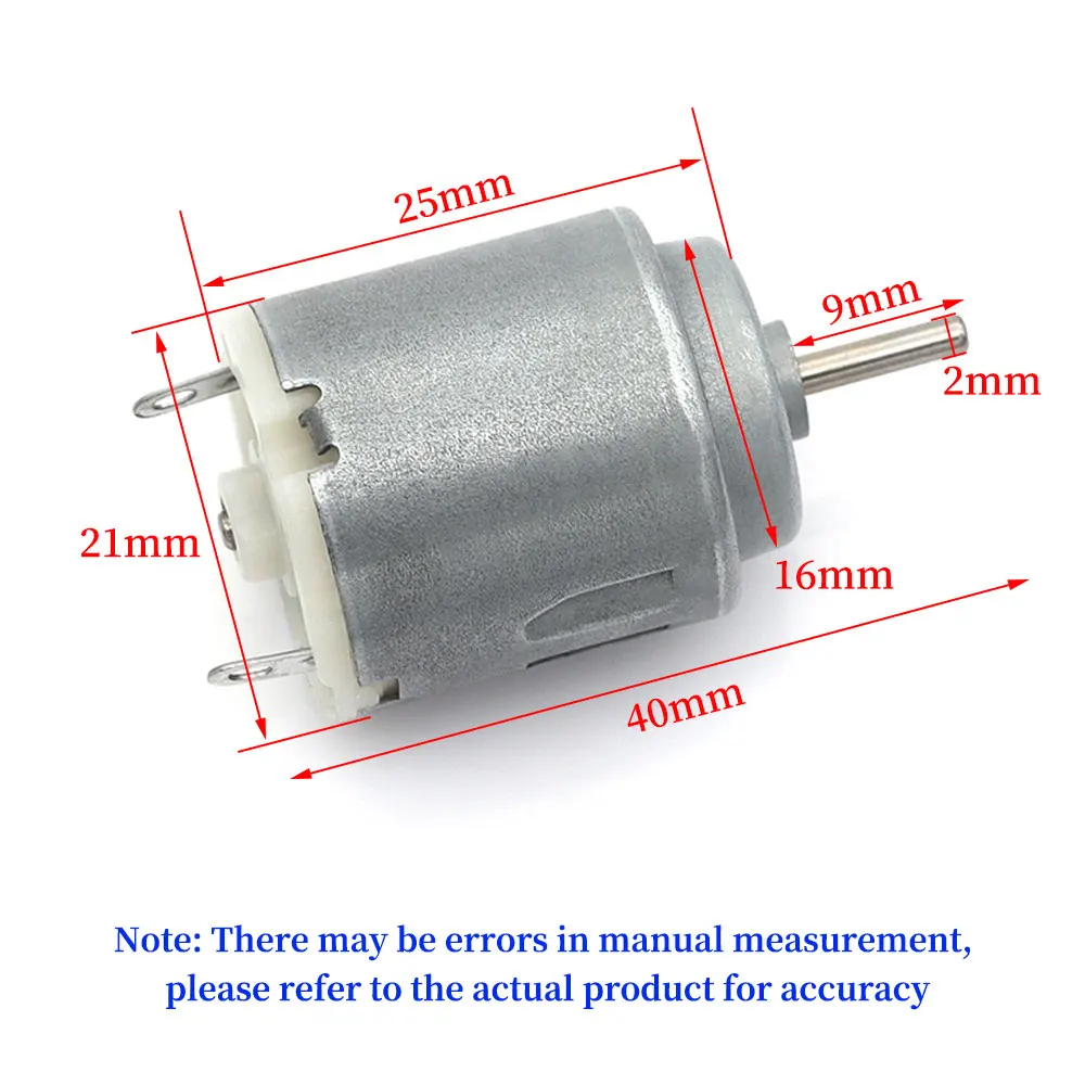5/20/50 Stück 140 Motor DC 3V-6V 15000 U/min für DIY Elektro-Spielzeugauto Schiffe Boote Kleiner Lüfter R140 DC Spielzeug-Mikromotor – Detail 4