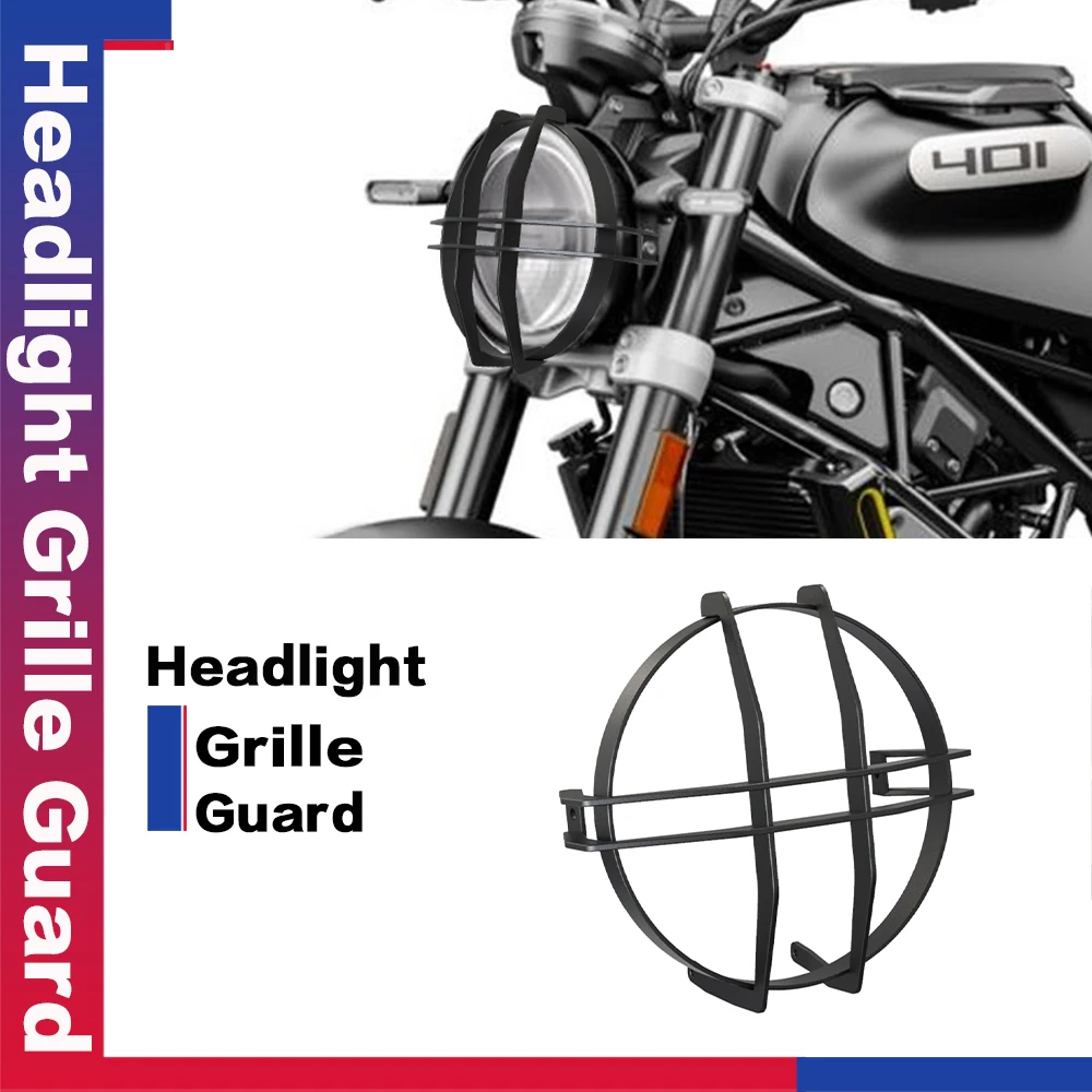 

Motorcycle For Husqvarna SVARTPILEN 401/250 Svartpilen401 2017 2018 2019 2020-2023 Headlight Guard Headlamp Grille guard Cover