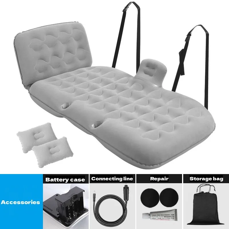Car Inflatable Bed Fast And Automatic Inflating Universal SUV Extended Air Couch with Two Air Pillow