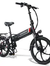  20 inch 48V10.4AH aluminum alloy folding electric bicycle 350W High speed brushless gear motorSHIMANO 7 Speed 