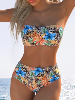 Women's Swimwear Swimming Suit Beach Outfits Summer Beach Festival Vacation Travel Sexy Luxury Modern Two Piece Set Bikinis