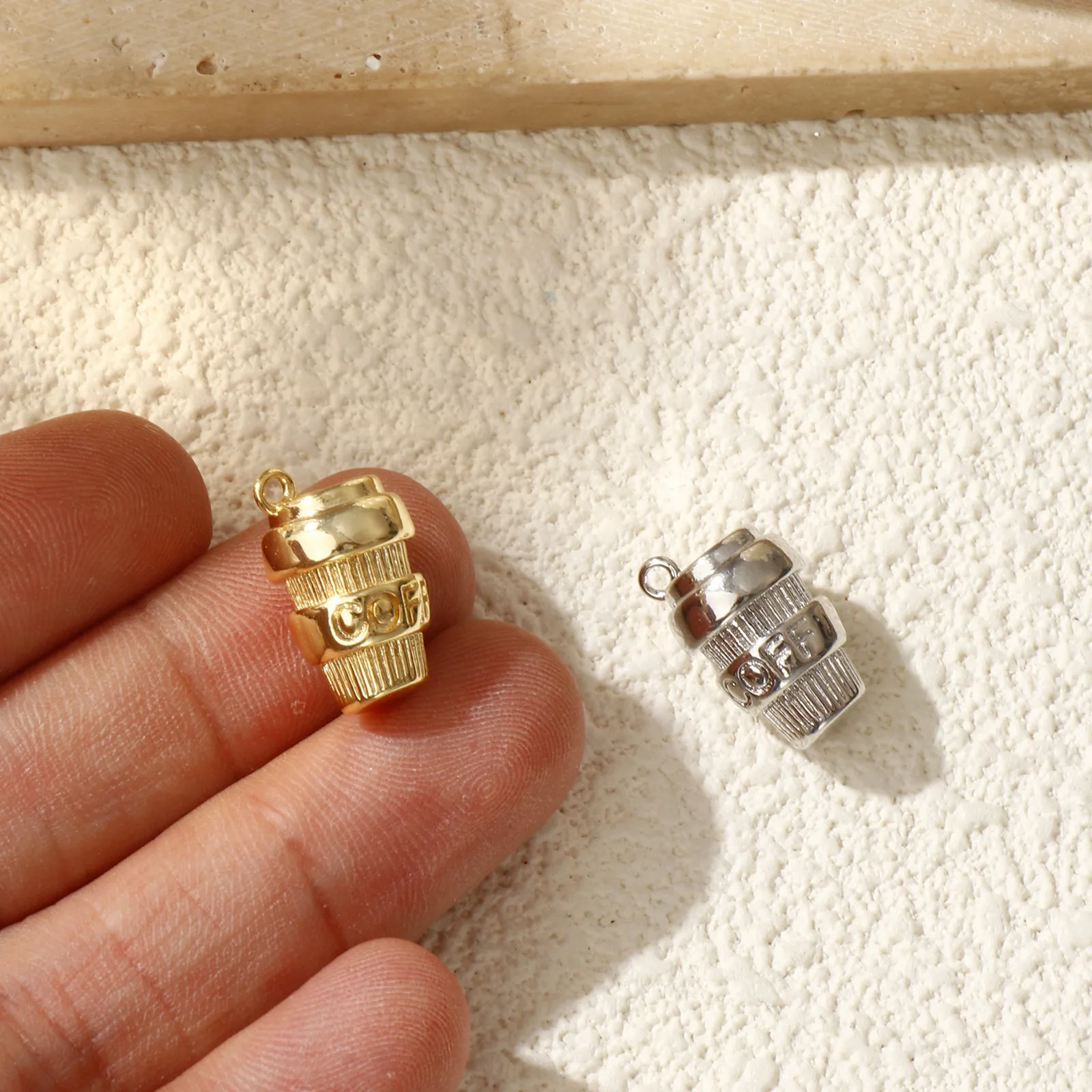 2-5 stücke Neue Messing Charms Gold Farbe Geometrische Geschirr 3D Wasserkocher Tasse Anhänger DIY Halskette Ohrringe Für Frauen schmuck Erkenntnisse – Detail 4