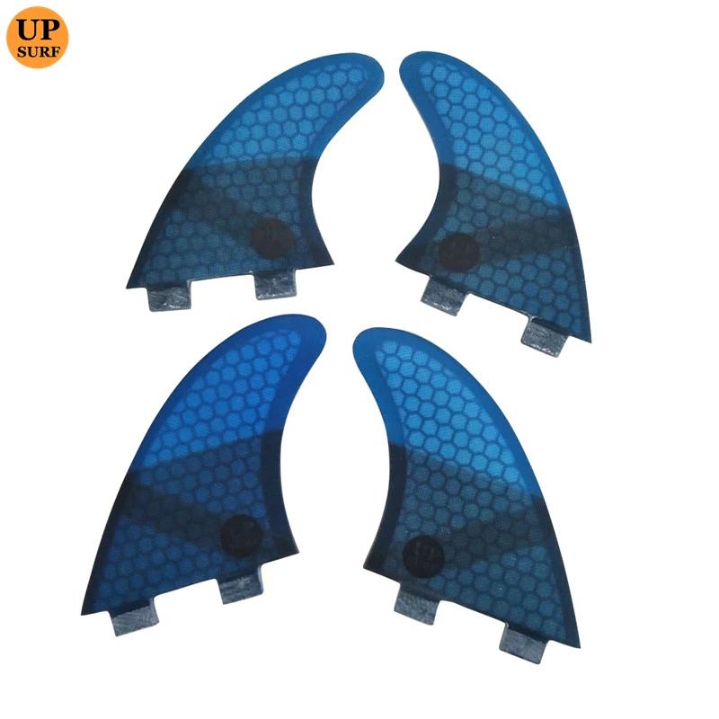 Surfboard Fin UK2.1 Quad Fins UPSURF FCS Fins Honeycomb Surfboard 4 Colors Surf Stabilizer