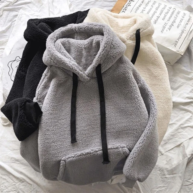 Winter Hoodie Drawstring Sweatshirt Keep Warm Plush Women Winter Thickened  Plush Hoodie Women Winter Hoodie Female Clothes - AliExpress