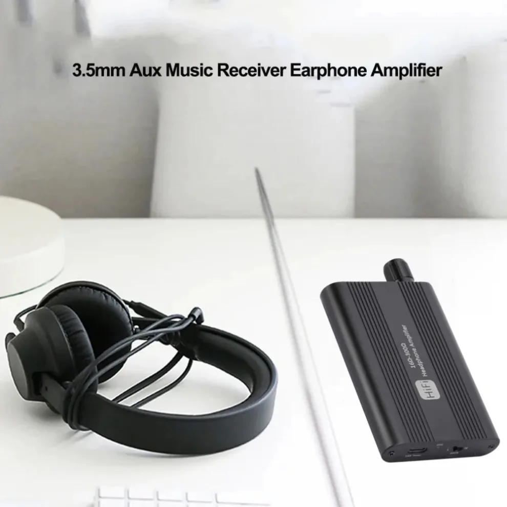 16-300Ω HiFi 헤드폰 앰프 미니 오디오 앰프 HiFi 스테레오 이어폰 앰프 오디오 앰프, 음악 플레이어 용 3.5mm 잭 케이블 포함