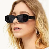 Box black new sunglasses male European glasses female retro anti-UV sunglasses 2