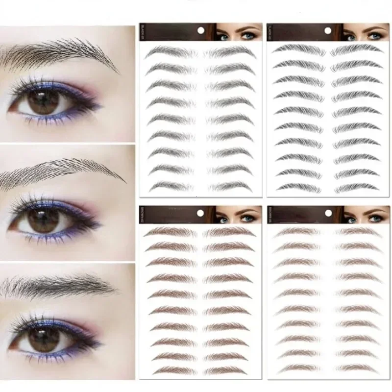 Water-based Eyebrow Tattoo Sticker Waterproof Cosmetics Makeup False Eyebrows Stickers