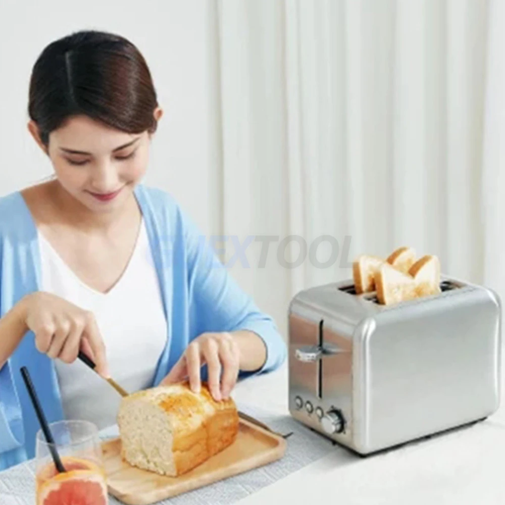 Toast electric toaster household automatic breakfast machine heating bread machine adjustable temperature