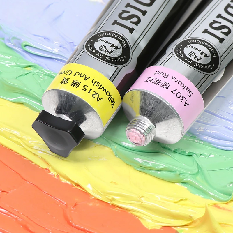 Oil Painting Pigment 170ML Large Tube Semi Opaque Professional Painting Sketch Quick Drying Tube Single Oil Supplies