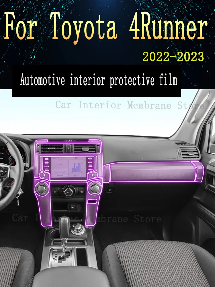 

For Toyota 4Runner 2022-2023 Gearbox Panel Navigation Screen Automotive Interior TPU Protective Film Cover Anti-Scratch Sticker