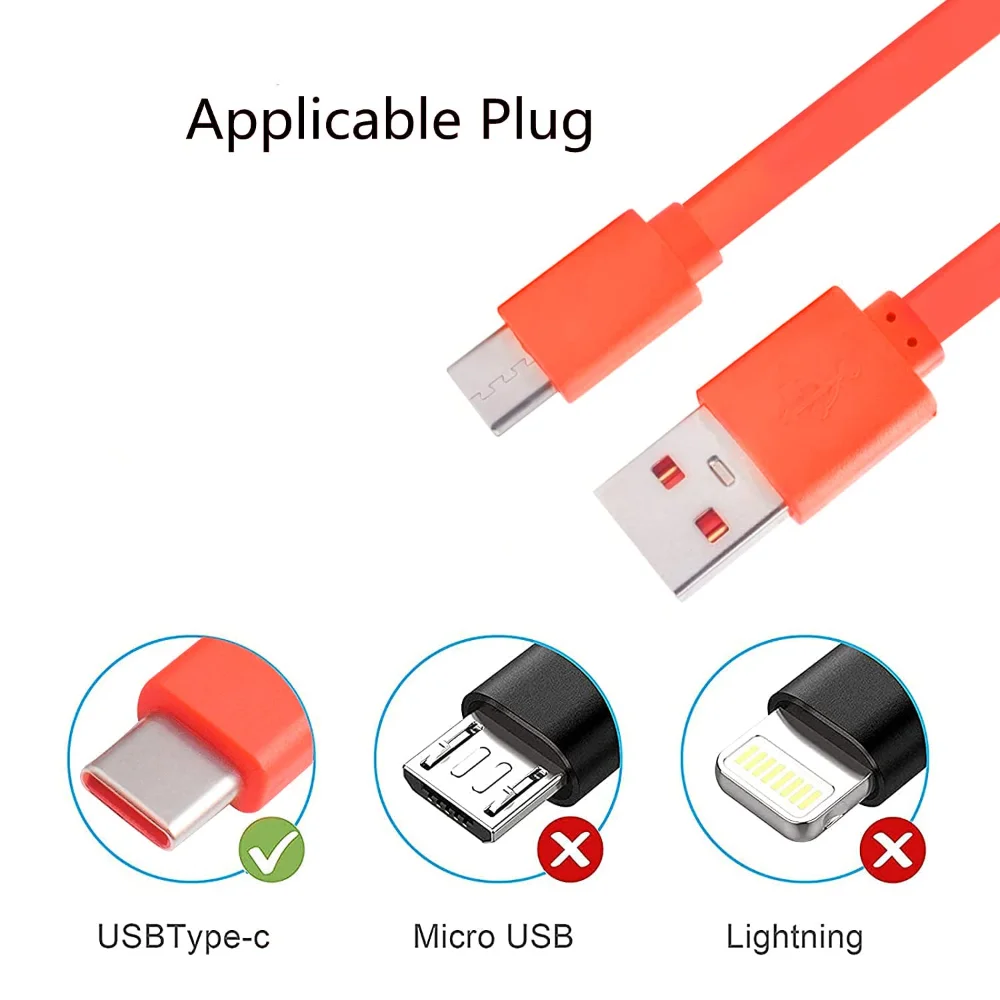 Фото Сменный кабель USB Type C для быстрой зарядки для JBL Tune 115TWS 120TWS 125TWS 130NC 210TWS 220TWS 225TWS 230NC TWS наушники №2