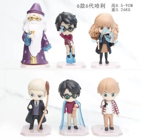 Harried New 6 6A Generazione Potteres Golden Trio Magic Academy Capsule Doll Hand Toys Collection Model Toy For Children Gift