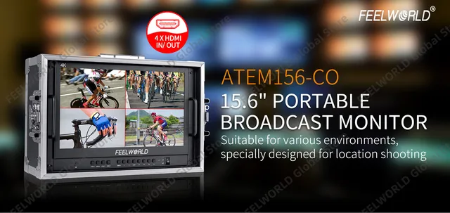 ATEM156 15.6インチライブストリーミングブロードキャストモニター