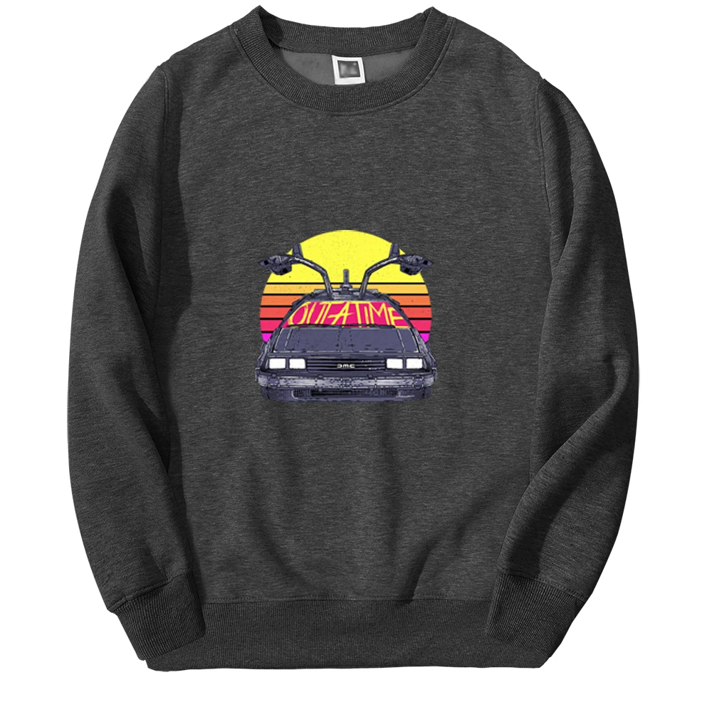 

Мужская толстовка с принтом «Назад в будущее», в стиле ретро